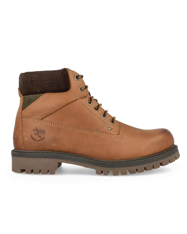 Jeep Anfibi Uomo in Pelle Red Brown - MARIO SPATARELLA