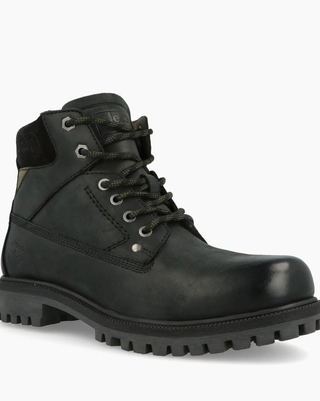 Jeep Anfibi Uomo in Pelle Nero - MARIO SPATARELLA