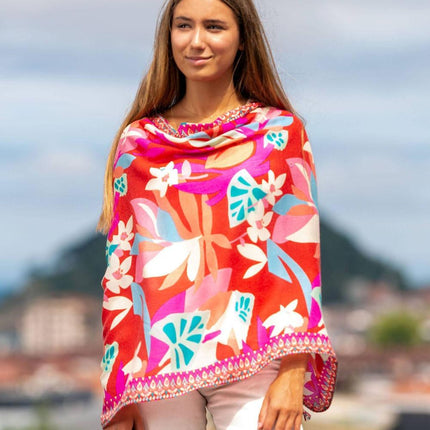 Foulard in Lana Misto Seta Rosso - MARIO SPATARELLA