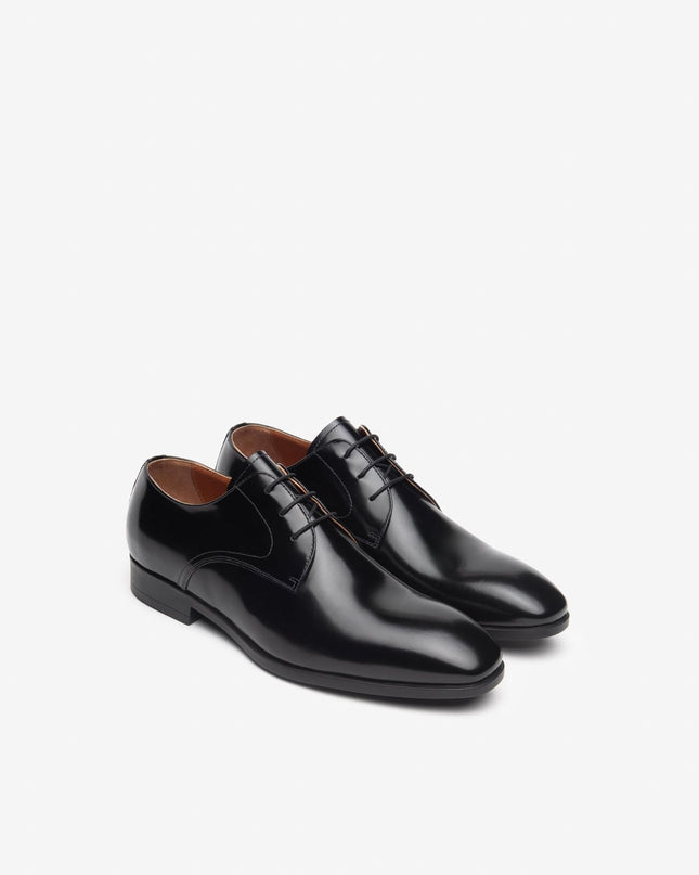 Nero Giardini Francesina Derby Liscio Uomo in Pelle Nera - MARIO SPATARELLA