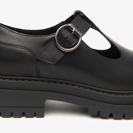 Nero Giardini Pump Chunky in Pelle Nero - MARIO SPATARELLA