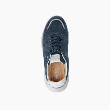 Impronte Sneakers Uomo Running in Nabuk Blu - MARIO SPATARELLA