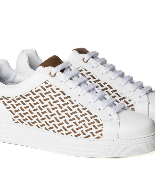 Sneakers Bassa Uomo Pelle Intrecciata - MARIO SPATARELLA