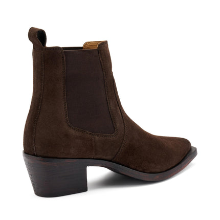 Frau Stivaletti Texani Camperos Chelsea in Camoscio Testa di Moro - MARIO SPATARELLA