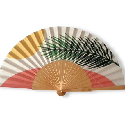 Ventaglio in Legno e Tela Stampa Fantasia - MARIO SPATARELLA