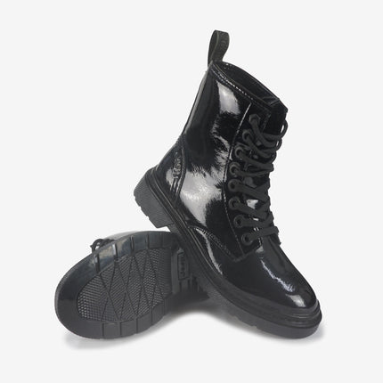 Anfibi Donna Vernice Nero - MARIO SPATARELLA