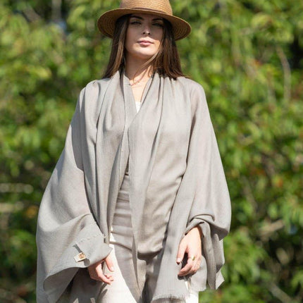 Scialle Lana Misto Seta Polvere - MARIO SPATARELLA