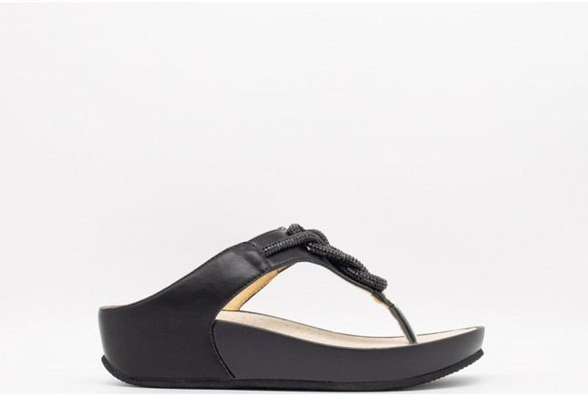 Ciabatta Infradito Donna Nero - MARIO SPATARELLA