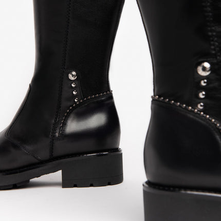 Nero Giardini Stivali Donna Pelle Nera - MARIO SPATARELLA