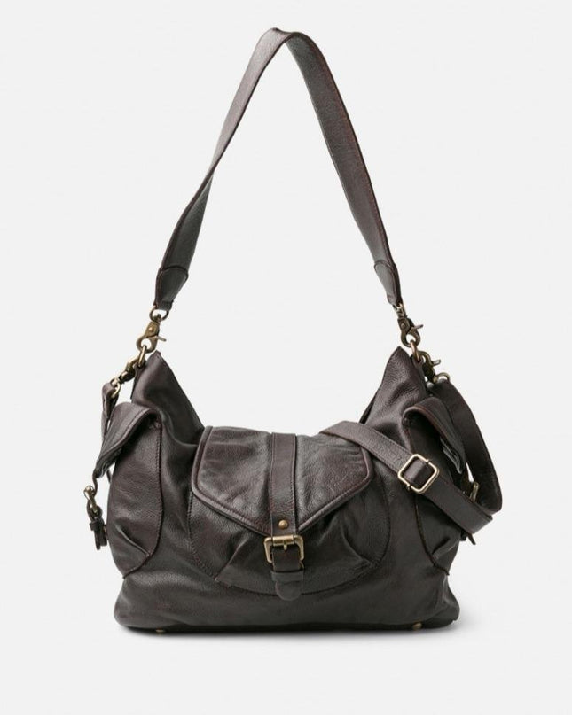 Biba Borsa Donna con Tracolla in Pelle Marrone - MARIO SPATARELLA