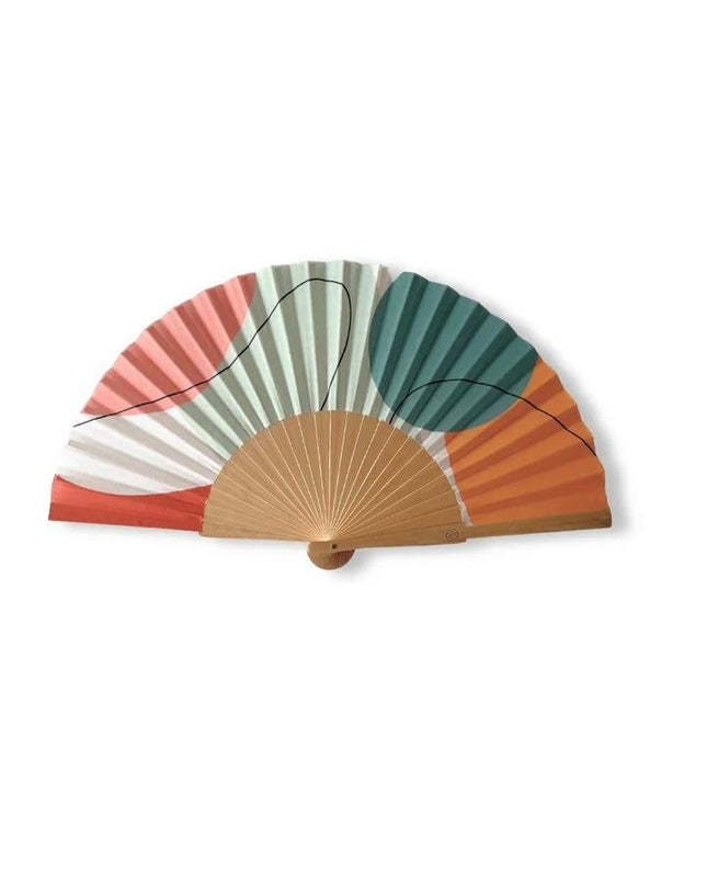 Ventaglio in Legno e Tela Stampa Fantasia - MARIO SPATARELLA