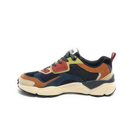 Sneakers Colmar Uomo in Pelle Denim Multicolor - MARIO SPATARELLA