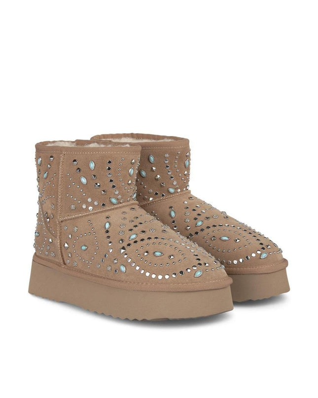 Stivaletti Imbottiti Camoscio Visone - MARIO SPATARELLA