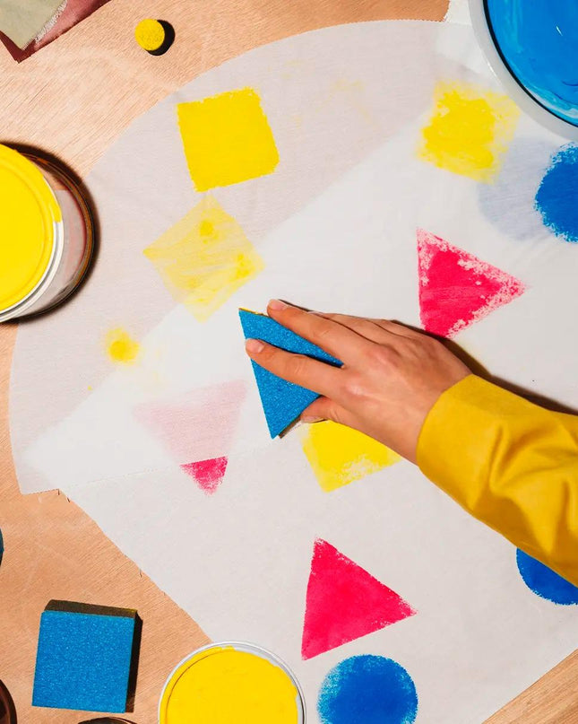 Ventaglio in Legno e Cotone Fantasia - MARIO SPATARELLA