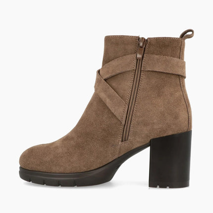 Impronte Stivaletti Donna con Tacco in Camoscio taupe - MARIO SPATARELLA