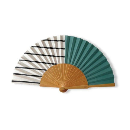 Ventaglio in Legno e Tela Stampa Fantasia - MARIO SPATARELLA