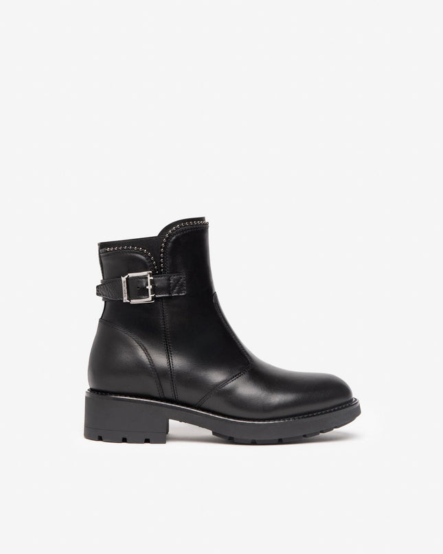 Nero Giardini Stivaletti Donna in Pelle Nera - MARIO SPATARELLA