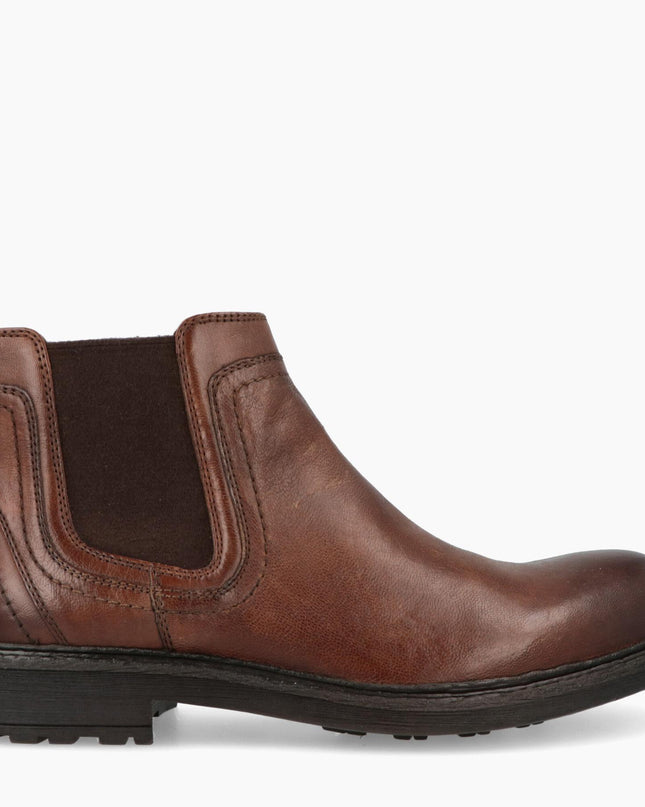 Stivaletto Chelsea Uomo Pelle Marrone - MARIO SPATARELLA
