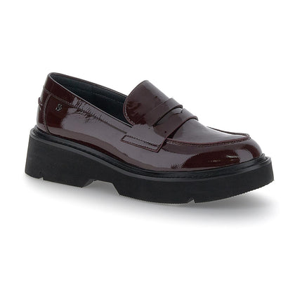 Mocassini Donna Vernice Bordeaux - MARIO SPATARELLA
