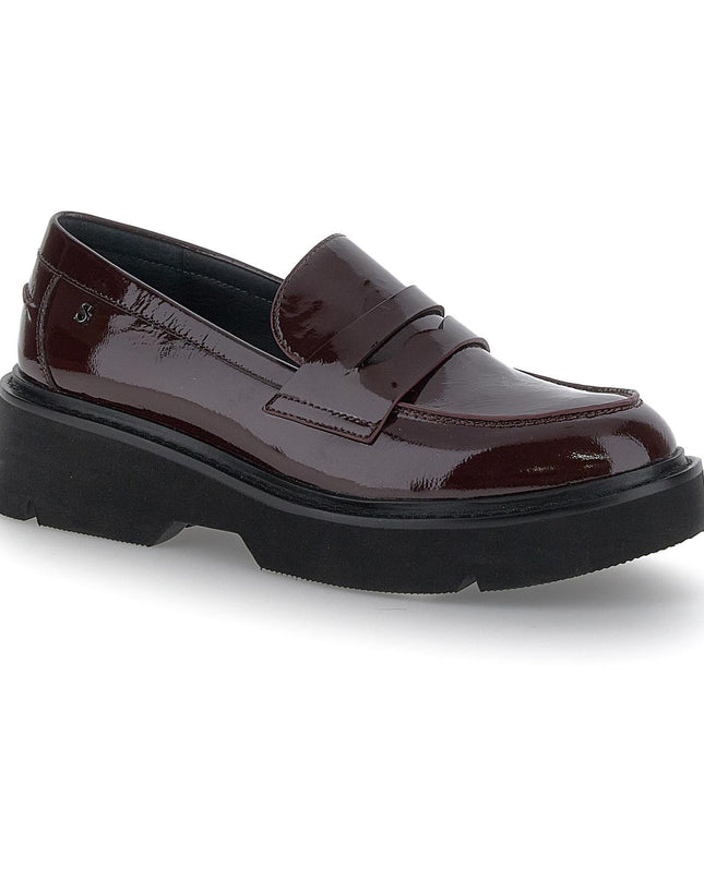 Mocassini Donna Vernice Bordeaux - MARIO SPATARELLA