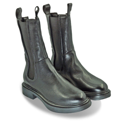 Stivaletti Chelsea Donna in Pelle Nera - MARIO SPATARELLA