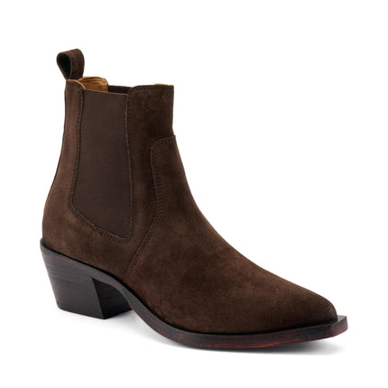 Frau Stivaletti Texani Camperos Chelsea in Camoscio Testa di Moro - MARIO SPATARELLA