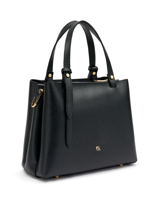 Borse Donna Frau a Mano con Tracolla in Pelle Nero - MARIO SPATARELLA