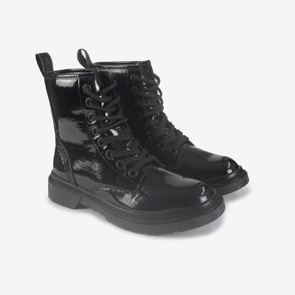 Anfibi Donna Vernice Nero - MARIO SPATARELLA