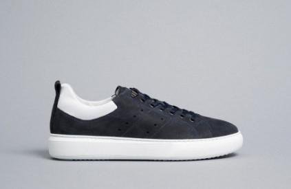 Nero Giardini Sneakers Uomo Bassa in Pelle Nabuk Blu - MARIO SPATARELLA