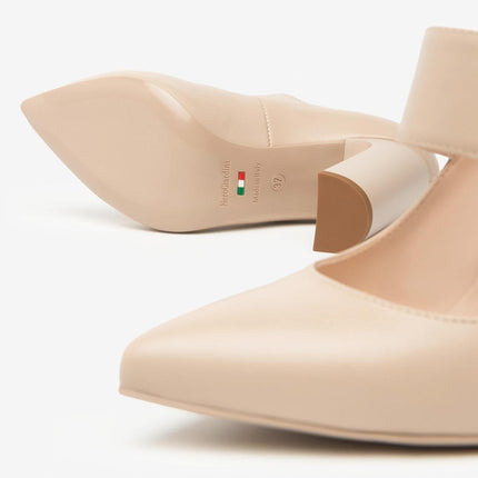 Nero Giardini Decollete Mary Jane con Cinturino in Pelle Lino - MARIO SPATARELLA