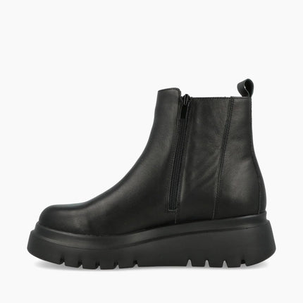 Impronte Stivaletti Donna con Zeppa in Pelle Nero - MARIO SPATARELLA