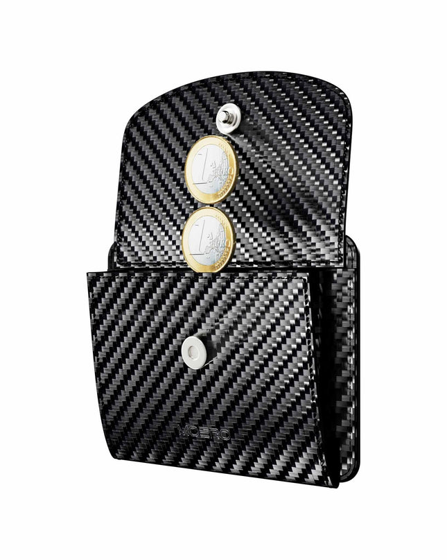 Moero M2 Pocket Coins Carbon Portafoglio Slim - MARIO SPATARELLA