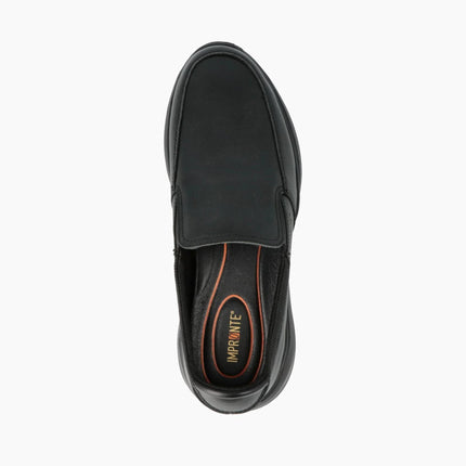 Impronte Mocassini Uomo Slip On in Pelle Nero - MARIO SPATARELLA