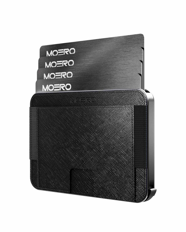 Moero M2 Pro Saffiano Black Portafoglio Slim - MARIO SPATARELLA