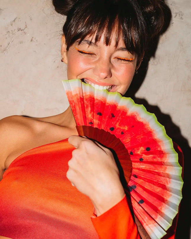 Ventaglio in Legno e Cotone - MARIO SPATARELLA