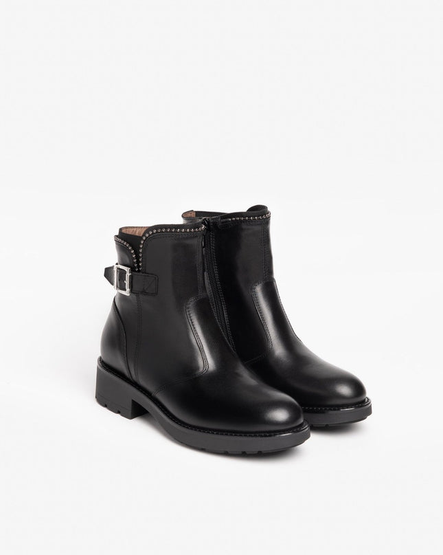 Nero Giardini Stivaletti Donna in Pelle Nera - MARIO SPATARELLA