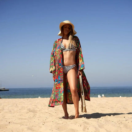 Kimono Caftano in Cotone - MARIO SPATARELLA