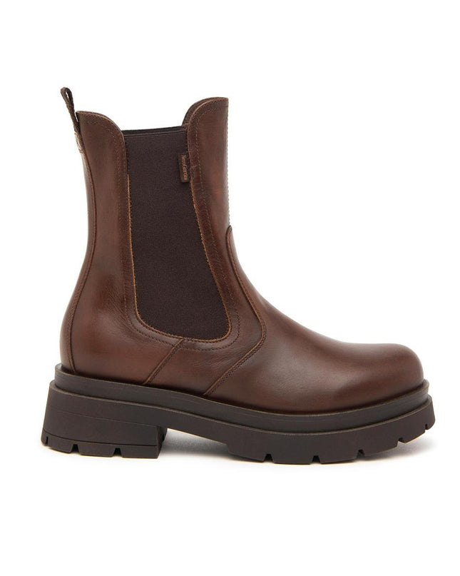 Nero Giardini Stivaletti Chelsea Donna in Pelle Marrone - MARIO SPATARELLA