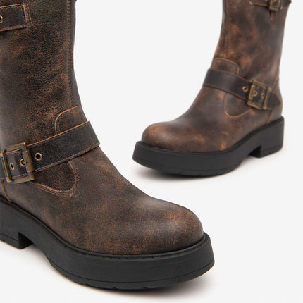 Nero Giardini Stivaletti Donna in Pelle Marrone - MARIO SPATARELLA