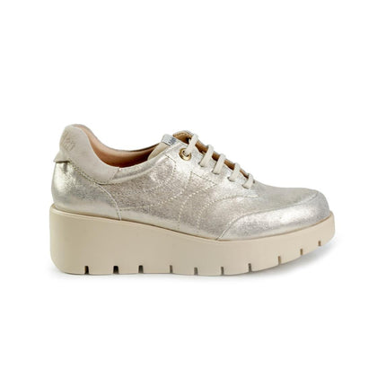 Callaghan Sneakers Donna in Pelle Laminata Platino - MARIO SPATARELLA