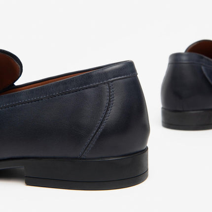 Nero Giardini Mocassini Uomo in Pelle Blu - MARIO SPATARELLA