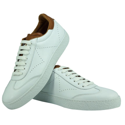 Sneakers Uomo in Pelle Bianca - MARIO SPATARELLA