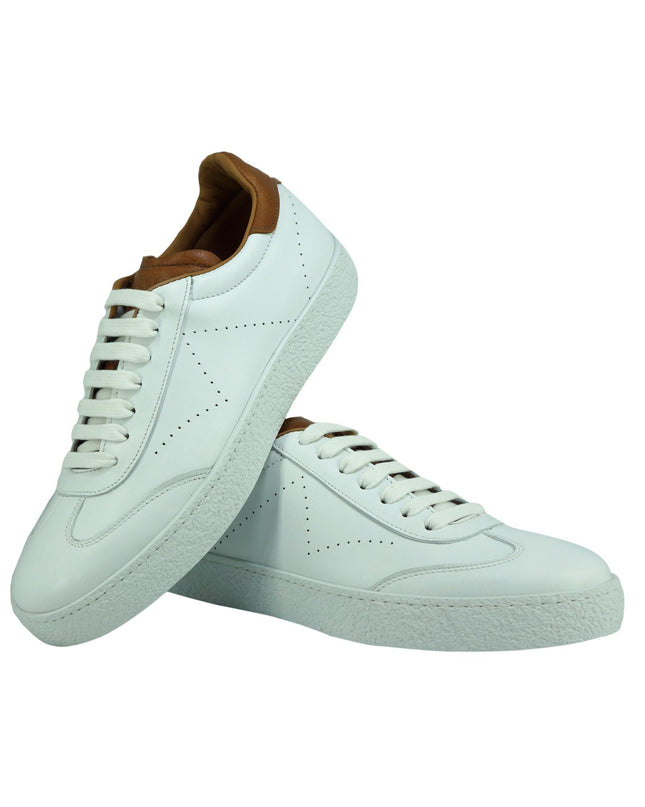 Sneakers Uomo in Pelle Bianca - MARIO SPATARELLA