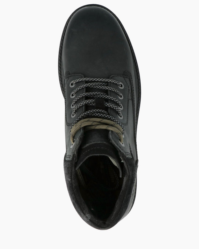 Anfibi Uomo Pelle Nero - MARIO SPATARELLA