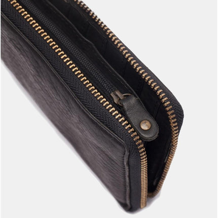 Biba Portafogli Donna Lungo con Zip in Pelle Nera - MARIO SPATARELLA