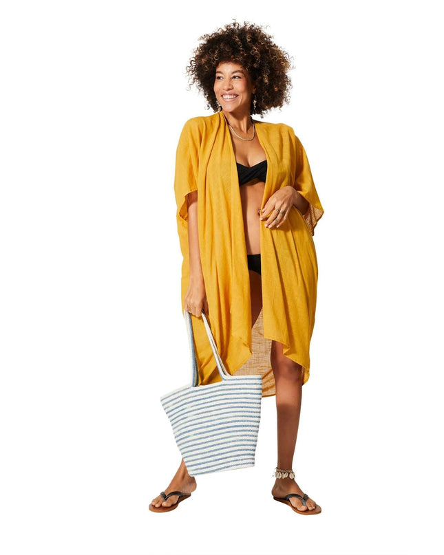 Kimono Estivo Lungo Giallo - MARIO SPATARELLA
