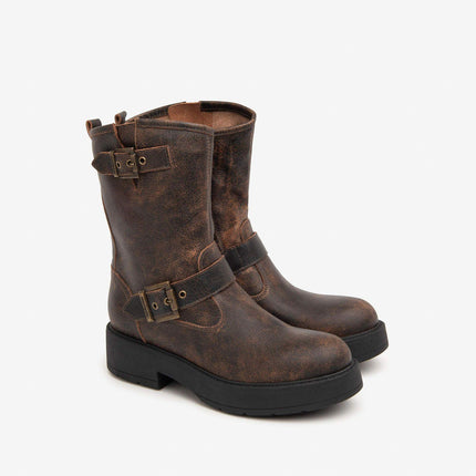 Nero Giardini Stivaletti Donna in Pelle Marrone - MARIO SPATARELLA