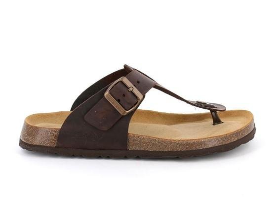 Sandali Uomo Infradito con Plantare Anatomico in Pelle - MARIO SPATARELLA