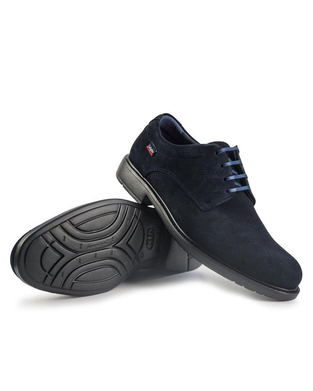 Callaghan Francesina Liscia Uomo Elegante in Camoscio Blu - MARIO SPATARELLA