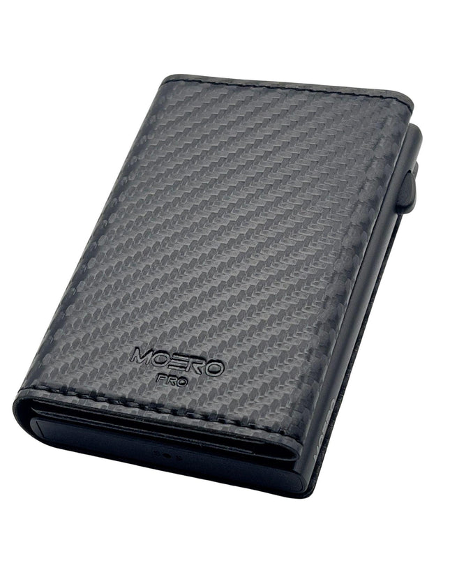 Moero Pro Carbon Black Zip Portafoglio Slim - MARIO SPATARELLA